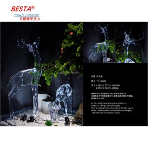 Abstract Polymethyl Methacrylate Sculpted Artworks Perfect Addition To Modern