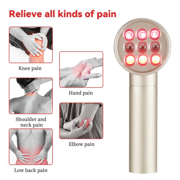 FCC 140pcs LED Infrared Red Light Therapy Lamp With 2500mAh Battery