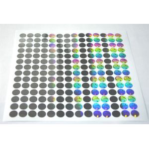 Tamper Evident Void Hologram Security Stickers / Hot Stamp Stickers Glossy