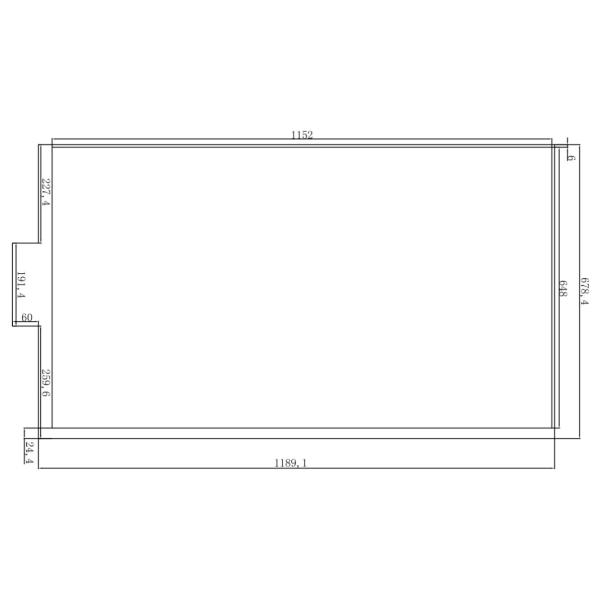 52 Inch Nano Multi Touch Film Transparent Waterproof Dustproof