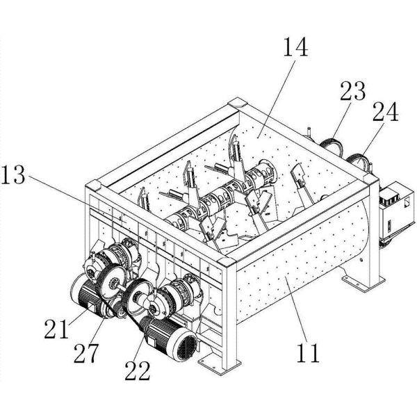 HZS90 Concrete Mixing Plant Double Shaft Paddle Mixer MAO1500 6.5T