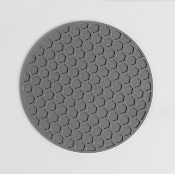 Deep Grooved Absorbent Silicone Coaster Pad Mat for Heat Resistant Pot Mug Coffee Cup