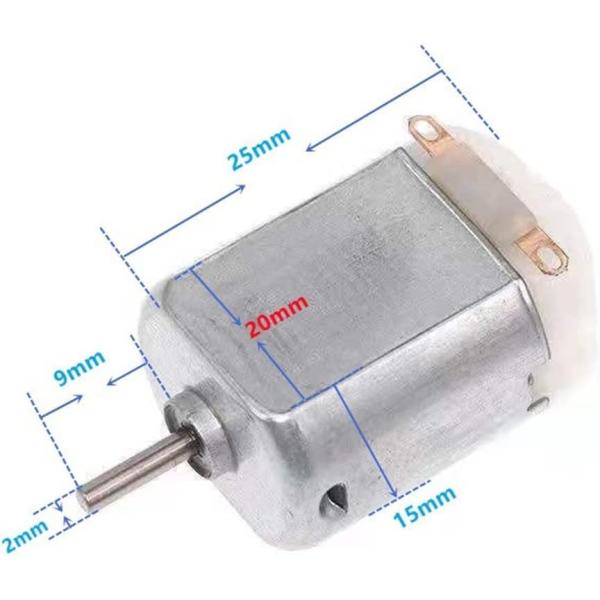 DC 3V 5V 6V 13800RPM High Speed 20mm Mini 130 Electric Motor DIY RC Toy Slot Car