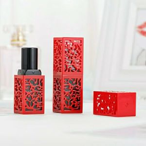 Black Red 3g Middle Empty Lipstick Tube With Delicate Appearance