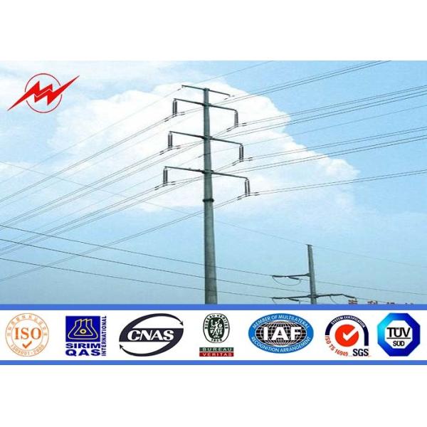 Buy 3mm 4mm Wall Thickness 9m 12m Electrical Power Pole For Telecommunication at wholesale prices
