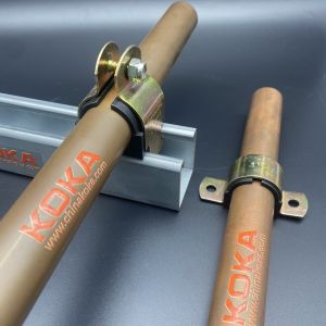 Quality Yellow Zinc Two Holes Saddle Cushion Clamps for sale