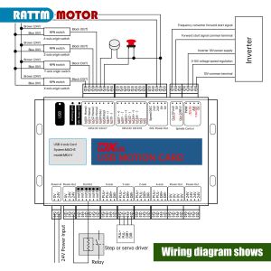 Original XHC CNC Mach3 USB Motion Control Card 3axis 4axis 6axis Breakout Board