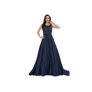 Customize Fluffy Embroidery Arabic Evening Dresses Lady Formal Dress