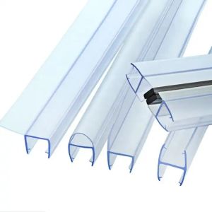 2-5 Magnetic PVC Seal Strip for Frameless Glass Shower Door Custom Bathroom