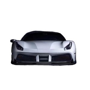 For Ferrari 488 Carbon Fiber Body Kit 488 Upgraded Vors Style Carbon Fiber Front
