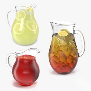 Customized factory price Handmade Water Jug Clear Transparent Picther
