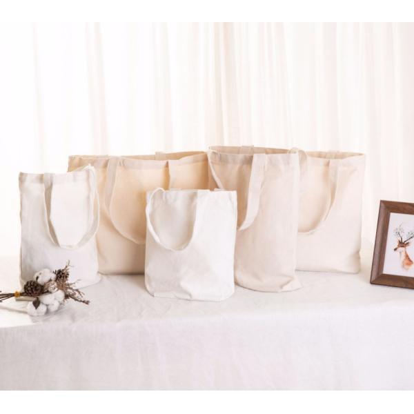 Buy Reusable Cotton Canvas Tote Bag , Large Canvas Grocery Tote Bags at wholesale prices