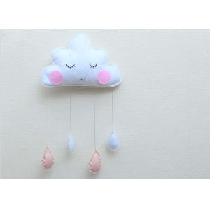 3 Colors Felt Fabric Crafts Cloud Raindrop Pendant Photo Prop Hanging Decoration