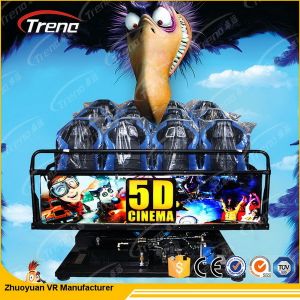Hydraulic / Electronic System 7d Motion Ride Simulator 7d Cinema With 4d Motion