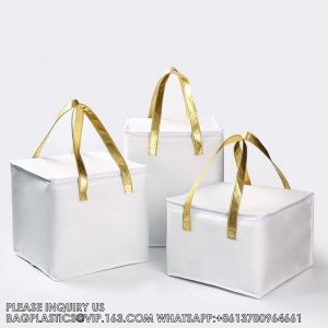 Cake Food Delivery Extra Large Non Woven Insulated Tote Food Bag Cooler Bag