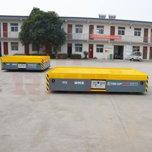 Steerable Motorized Trackless Transfer Trolley 5 Tons Directional Movement