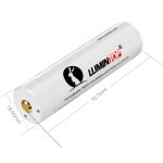 Micro USB Rechargeable Flashlight Batteries 3.7V 3400mAh High Capacity
