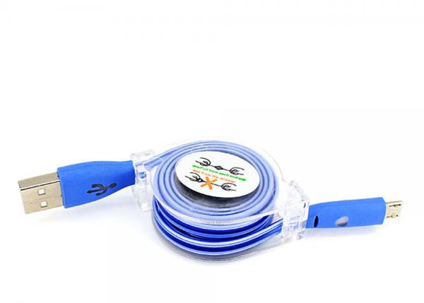 Buy USB 2.0 LED Light Charging Cable , Iphone Charger USB Port Extension Cord at wholesale prices