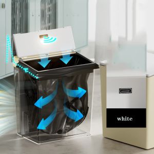 Automatic Package Self Seal Smart Trash Can Infrar Automatic Suction Trash Can