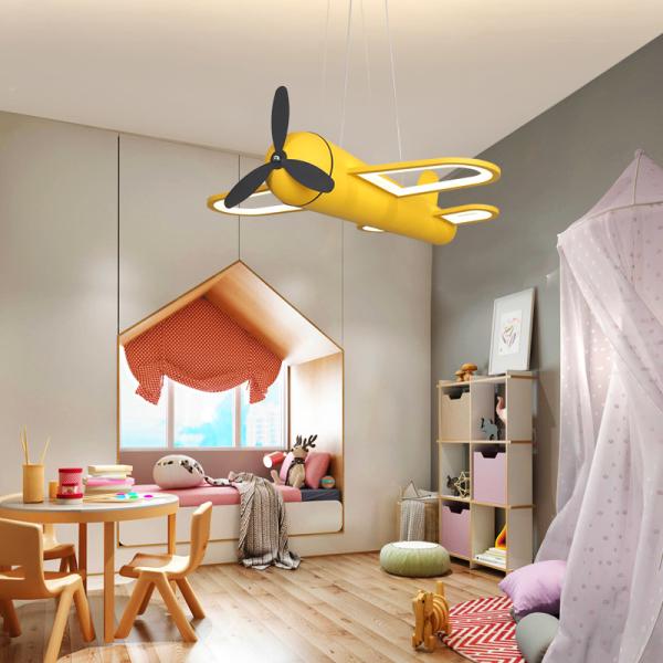 Children's Led Pendant Lamp Airplane Nordic Hanging kids room decoration boys(WH-MA-151)