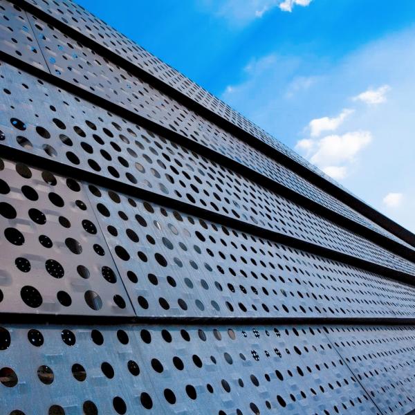 Galvanized Round Hole Perforated Metal Plates Wind Proof Dust Screen