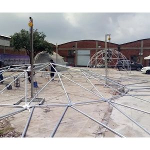 White Dome Aluminum Structure Tent With Surface Oxidation Treatment