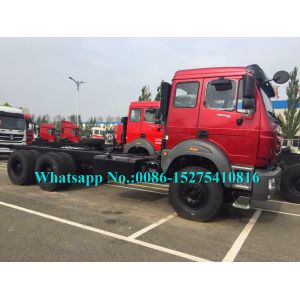 Red Military Use 6x6 Cargo Truck / Off Road Cargo Truck Adopt Benz Technology