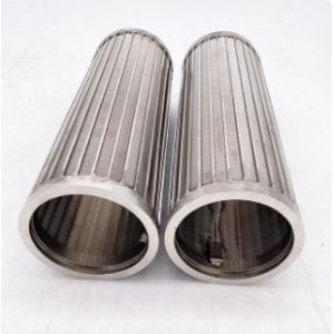 High Precision Cylinder SS316L 0.4mm Slot Wedge Wire Filter Basket