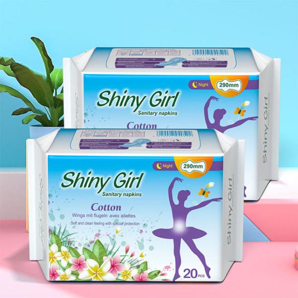 Buy Natural Anion Women Sanitary Napkin Pads Disposable Soft Cotton Comfortable at wholesale prices