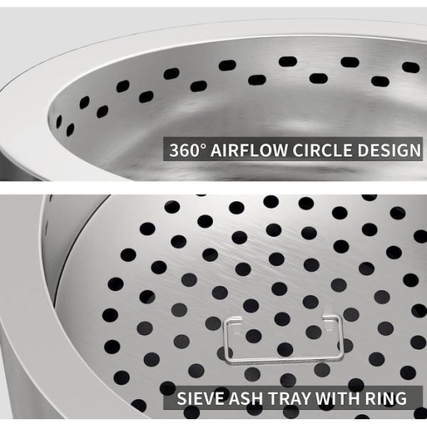 Smokeless Fire Pit for Camping Stocked and Ready to Ship Stainless Steel Wood Stove