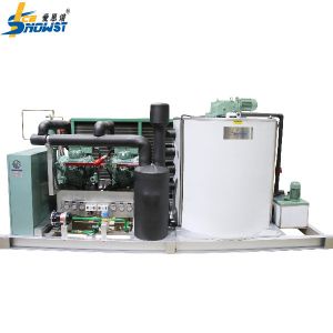 10T Saltwater Flake Ice Machine Making With Air Cooled Condenser