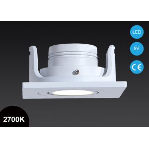 Quality 3.5W Square Adjustable COB LED Recessed Downlight 3000K 9V Led Down Lighting for sale