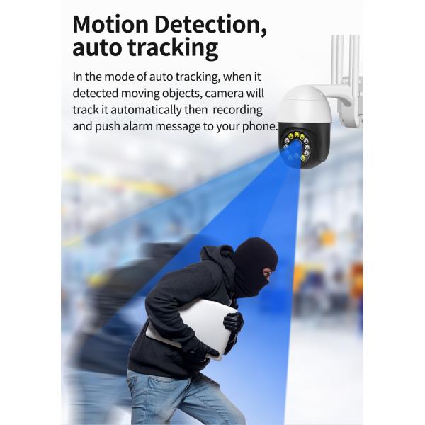 1080P Outdoor Waterproof Mini Speed Dome Camera | Intelligent Dual Light IR & White LED | Motion Detection