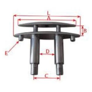 STAINLESS STEEL FLUSH MOUNT PULL UP CLEAT MARINE