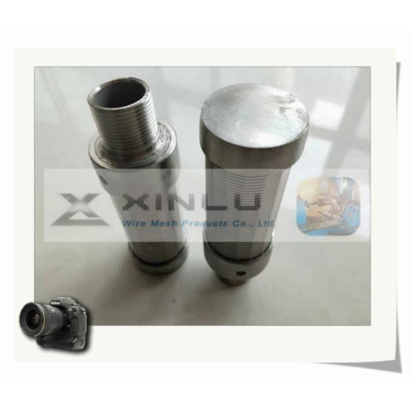 38mm Diameter 316L Stainless Steel Wire Screen 0.15mm Slot G3/ 4" Male Threaded