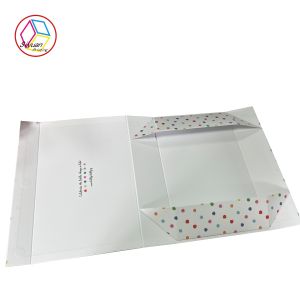 CMYK Printing Rectangular Rigid Foldable Boxes For Gift Packaging