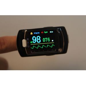 Fingertip Pulse Oximeter Sensor With Rechargeable Li-Batteries