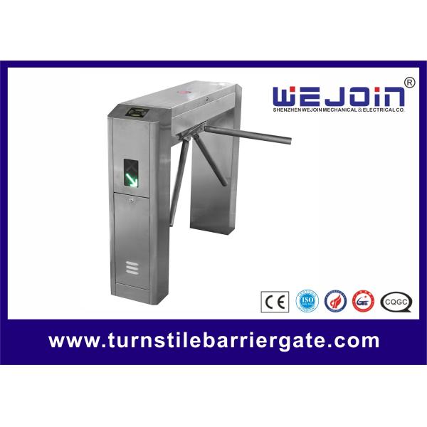Access Control Pedestrian Security Gate Tripod Fingerprint Turnstile For Factory