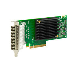 Quality LPe31004-M6 4-Port 16GFC PCIe Fibre Channel Card with LC SFF Optics for sale