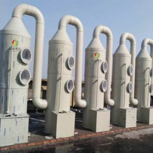 Spray Tower Gas Scrubber System Ozone Gas Treatment Equipment