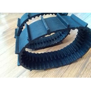 Small Machinery Robot Rubber Tracks 39 Links 12.7mm Pitch