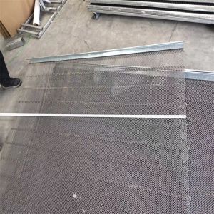 Lock Crimped Wire Mining Screen Mesh Woven 1mm Size