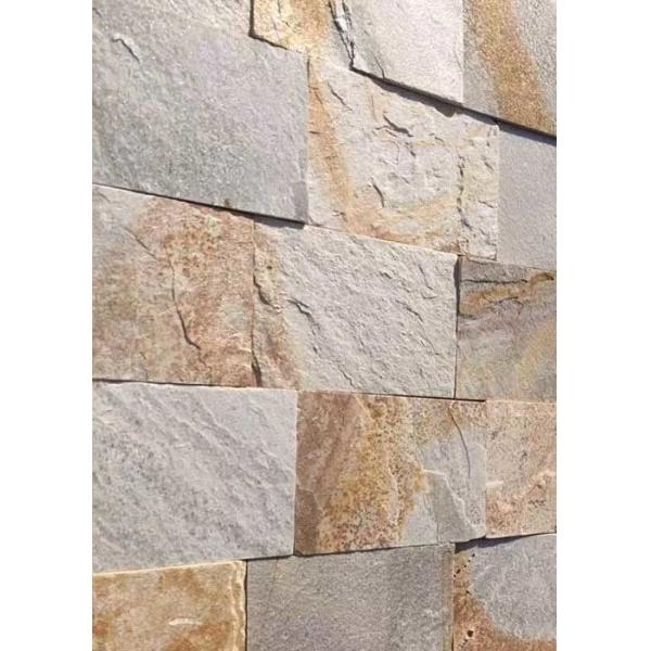 Buy Natural slate culture stone sawn cut split China yellow beige color at wholesale prices