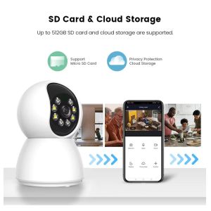 Security Camera Mini Wireless Wifi Camera Auto Tracking Motion Detection Home