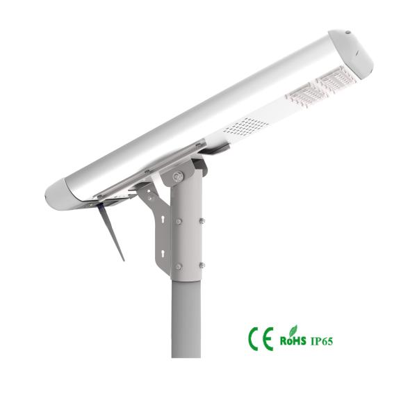 Safety Smart All In One Solar LED Street Light 35 M / S Wind Load Rate