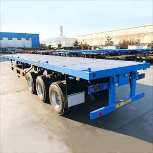 Heavy Duty Multi Axles Flatbed Semi Trailer For Stable And Efficient Transportation Of Oversized Loads
