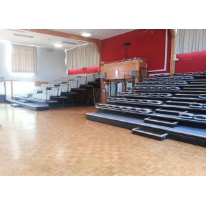 Quality Indoor Dojos Telescopic Tribunes / Scuff Resistant Retractable Seating System for sale