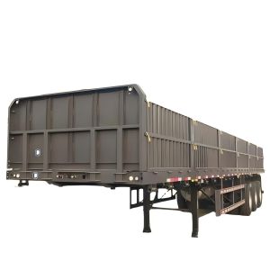 China CIMC New Design 3-Axle Affordable Fence Cargo Semi Trailers with 50 Tons Capacity and Steel Material on sale