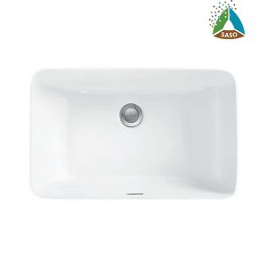 China SASO Sanitary Ware Under Counter Top Basin Rectangle Ceramic Glazed on sale
