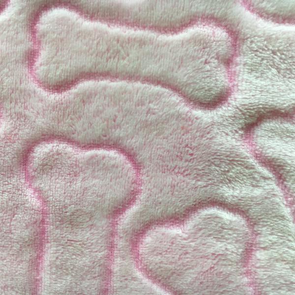 Hot sale super soft blaket fabric bone cutting cute TV blanket fabric